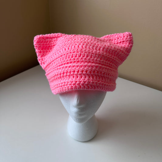 Custom Crochet Cat Beanies - Adorable and Soft Headwear for Women and Girls